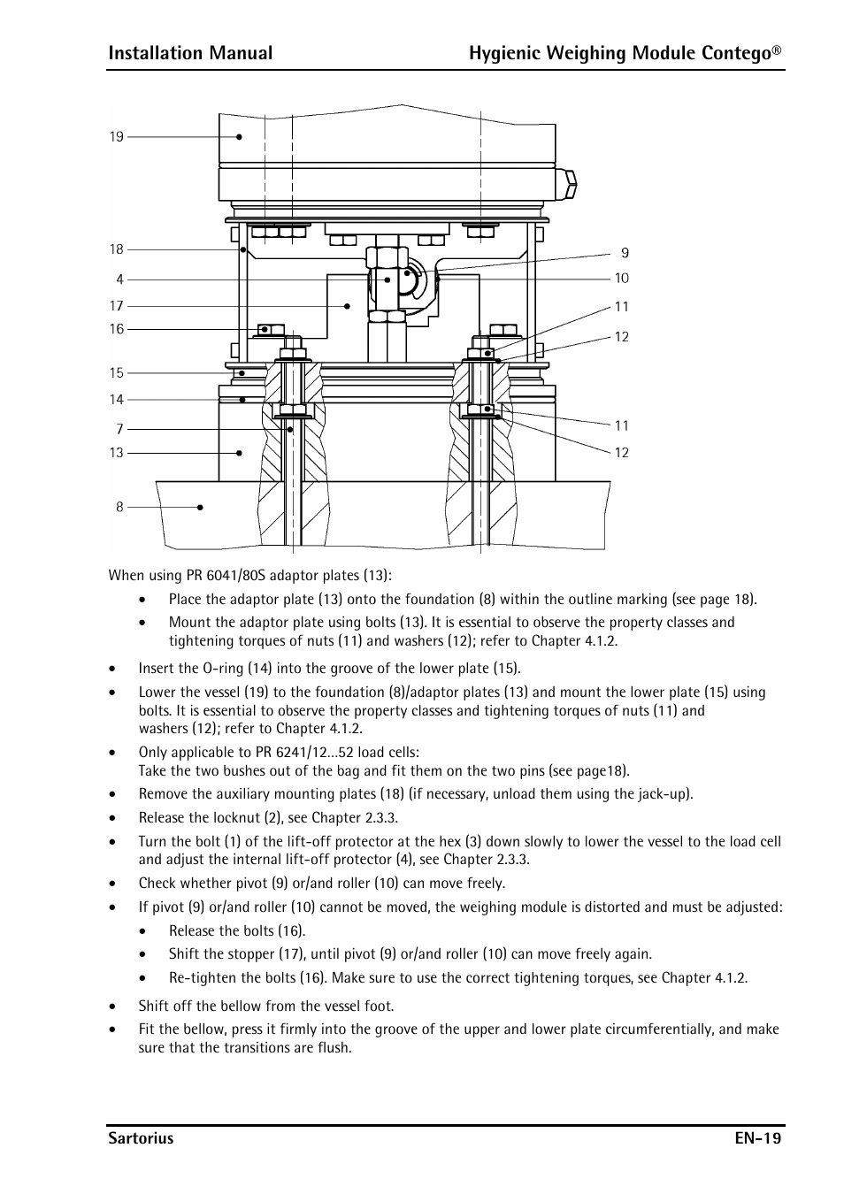 Rice Lake Contego-Hygienic Weigh Module Kits, Lateral Cable Outlet User Manual | Page 21 / 96