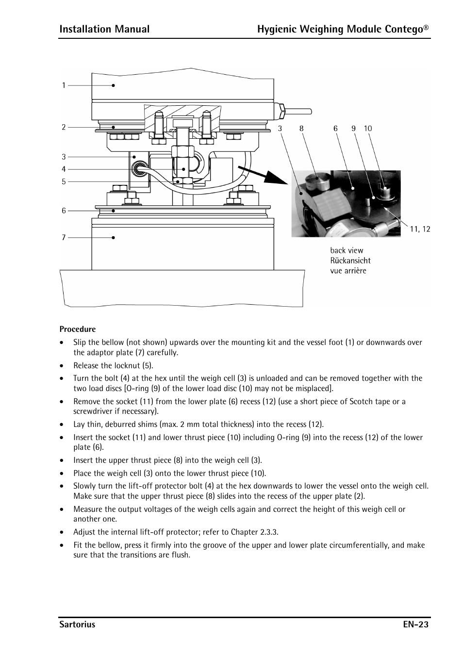 Rice Lake Contego-Hygienic Weigh Module Kits, Lateral Cable Outlet User Manual | Page 25 / 96