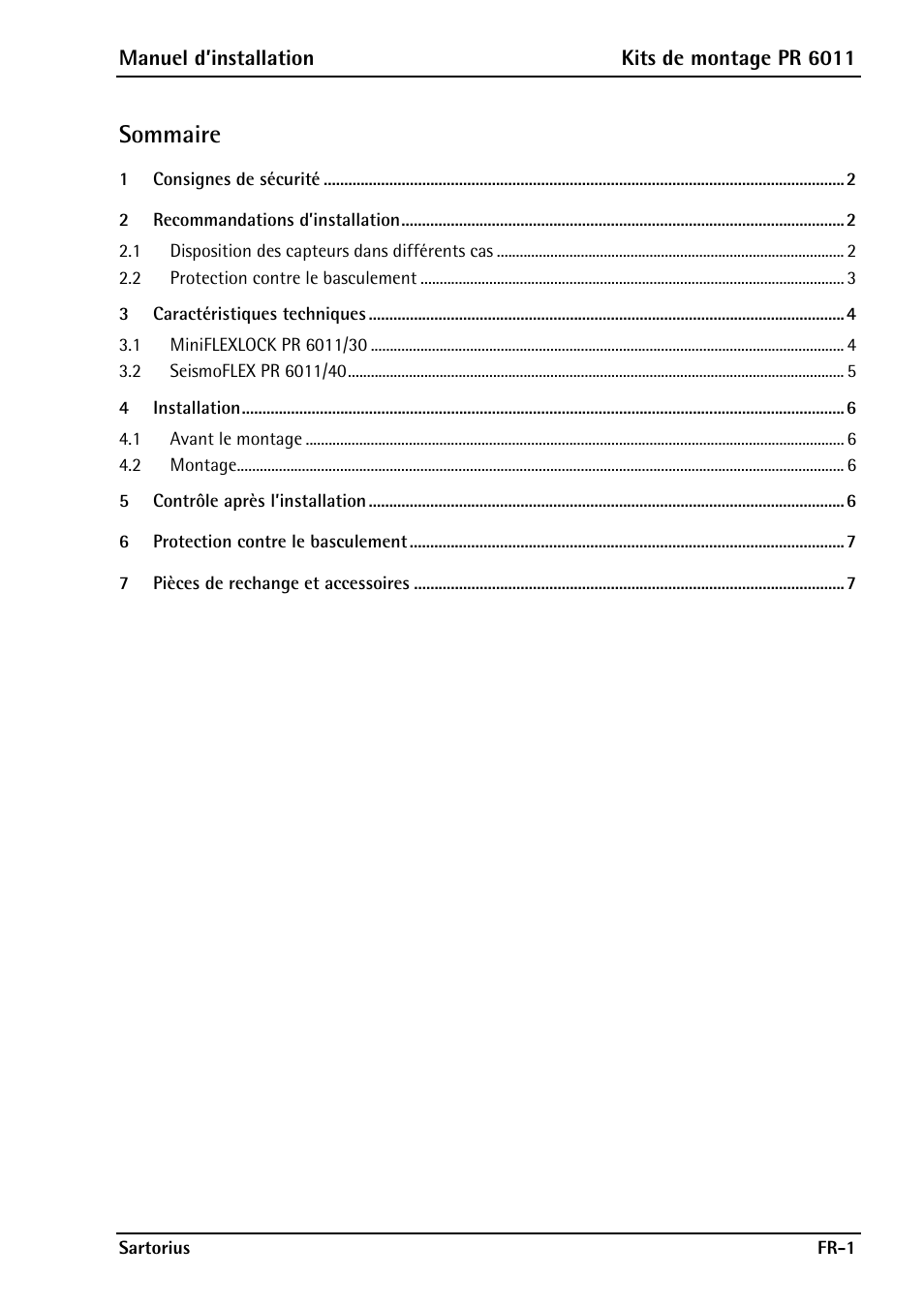 Sommaire | Rice Lake Contego-Hygienic Weigh Module Kits, Top Cable Outlet User Manual | Page 19 / 28