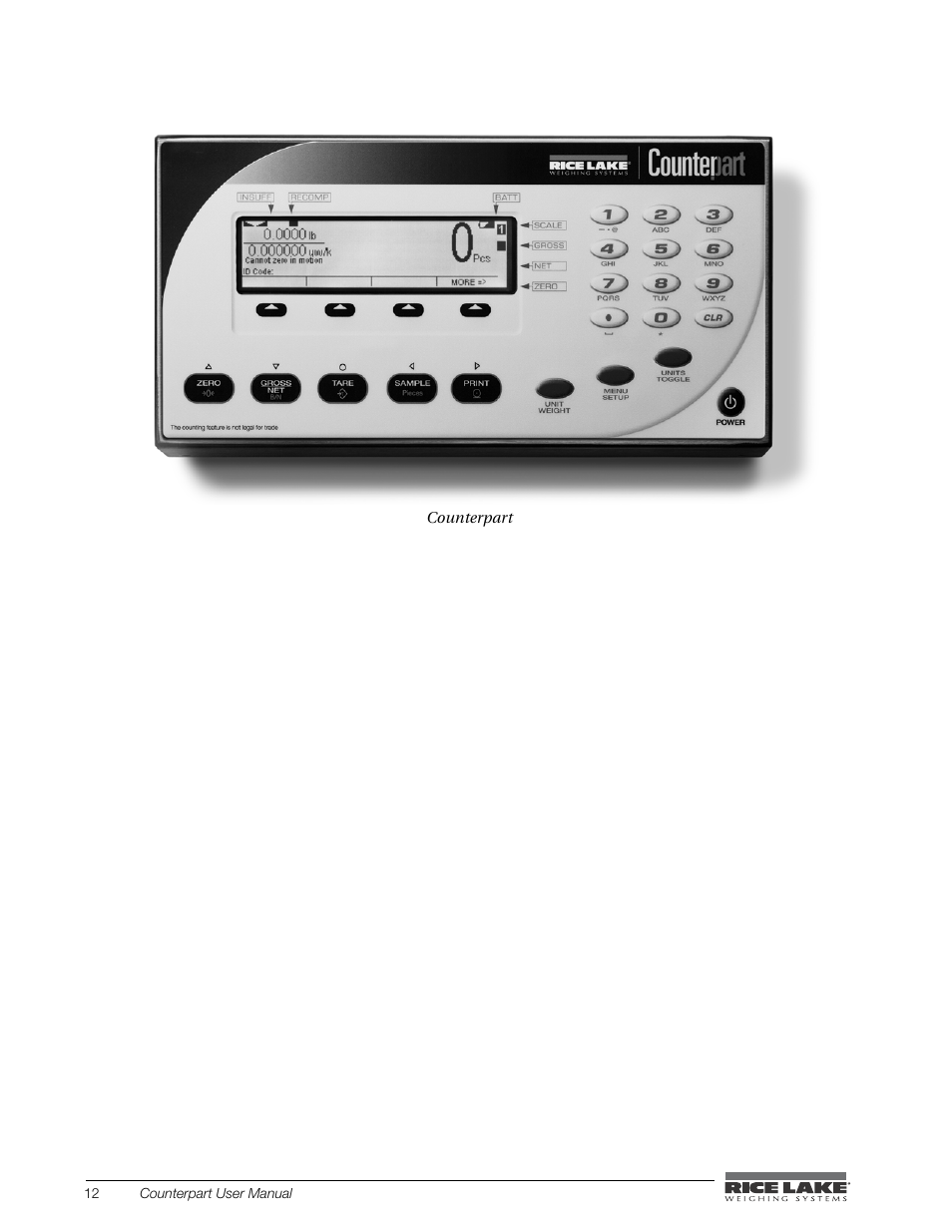 Rice Lake Counterpart Configurable Counting Indicator - User Manual - Version 1.0 User Manual | Page 18 / 87