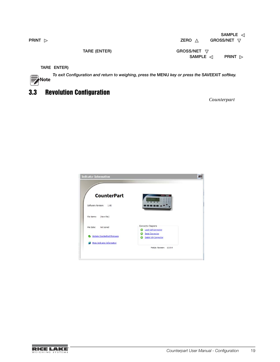 3 revolution configuration | Rice Lake Counterpart Configurable Counting Indicator - User Manual - Version 2.0 User Manual | Page 25 / 98