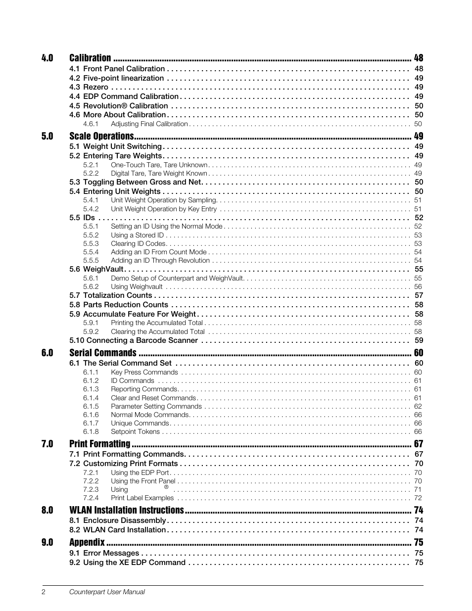 Rice Lake Counterpart Configurable Counting Indicator - User Manual - Version 2.0 User Manual | Page 4 / 98