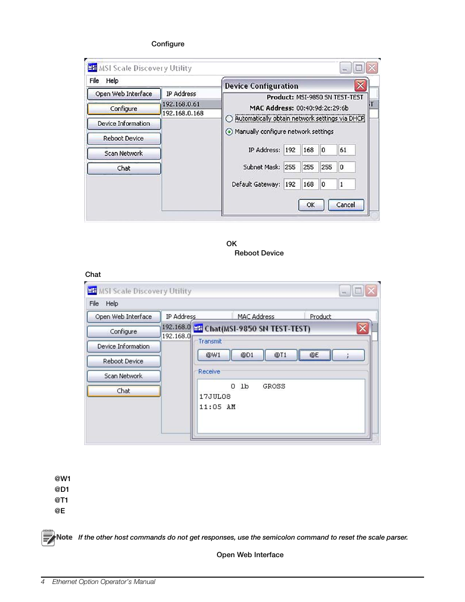 Rice Lake MSI Crane Scales - Ethernet Option User Manual | Page 8 / 20