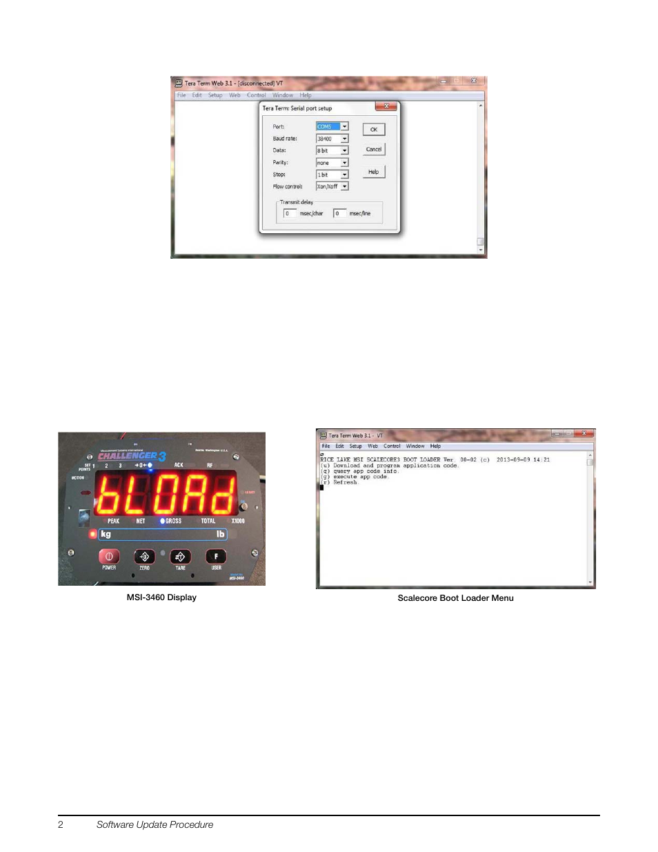 Rice Lake SC-3 PCA Sofware Update Procedure User Manual | Page 2 / 4