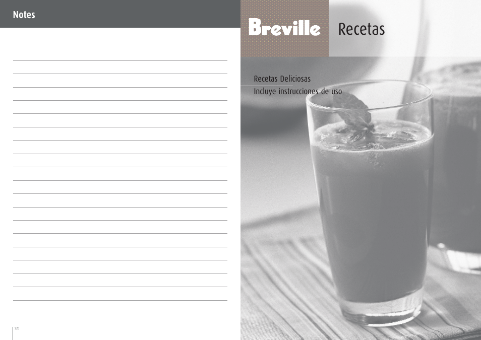 Recetas | Breville BJE200XL User Manual | Page 47 / 54