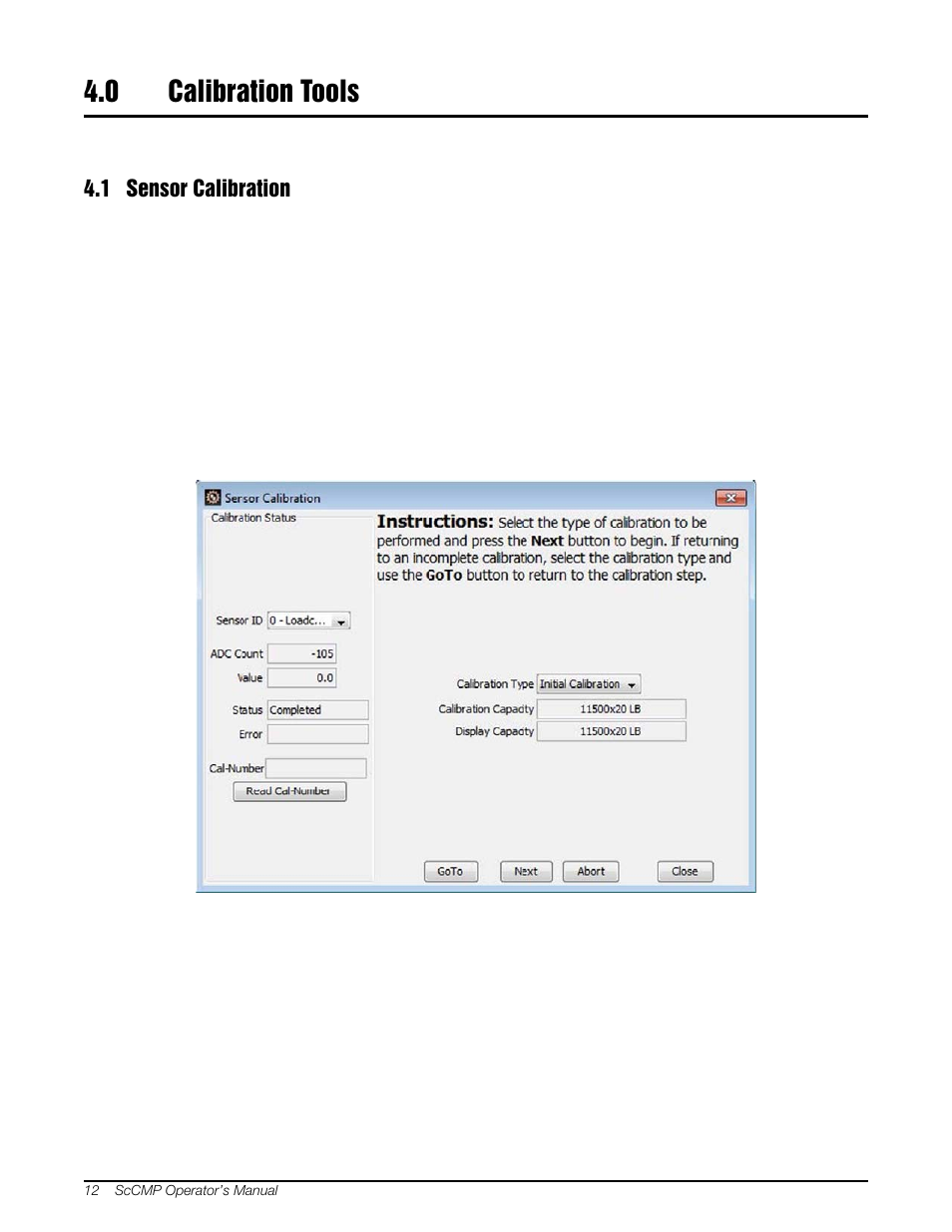 0 calibration tools, 1 sensor calibration, Calibration tools | Rice Lake MSI-8000 RF Remote Display - ScaleCore Configuration Management Program (ScCMP) User Manual | Page 16 / 44