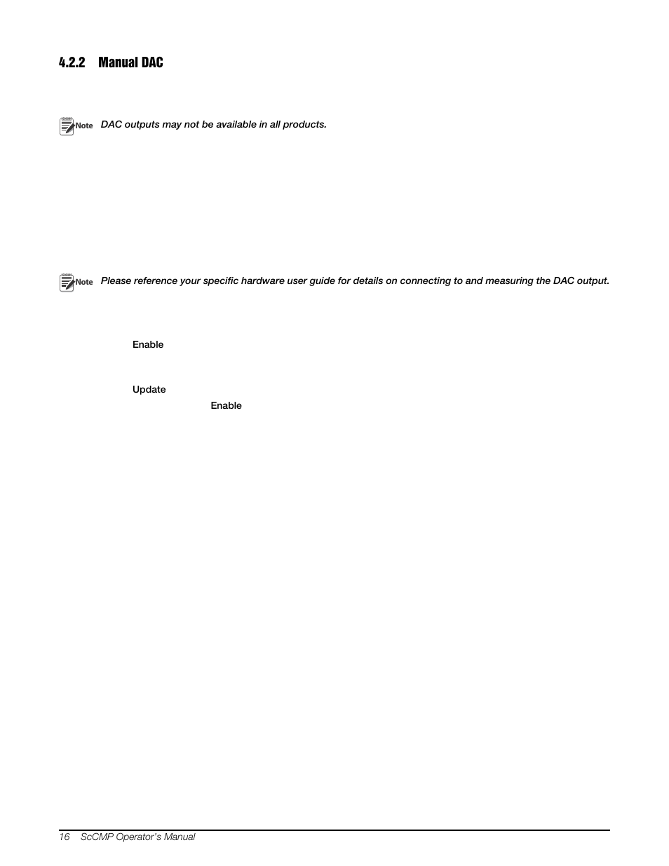 2 manual dac, Manual dac | Rice Lake MSI-8000 RF Remote Display - ScaleCore Configuration Management Program (ScCMP) User Manual | Page 20 / 44