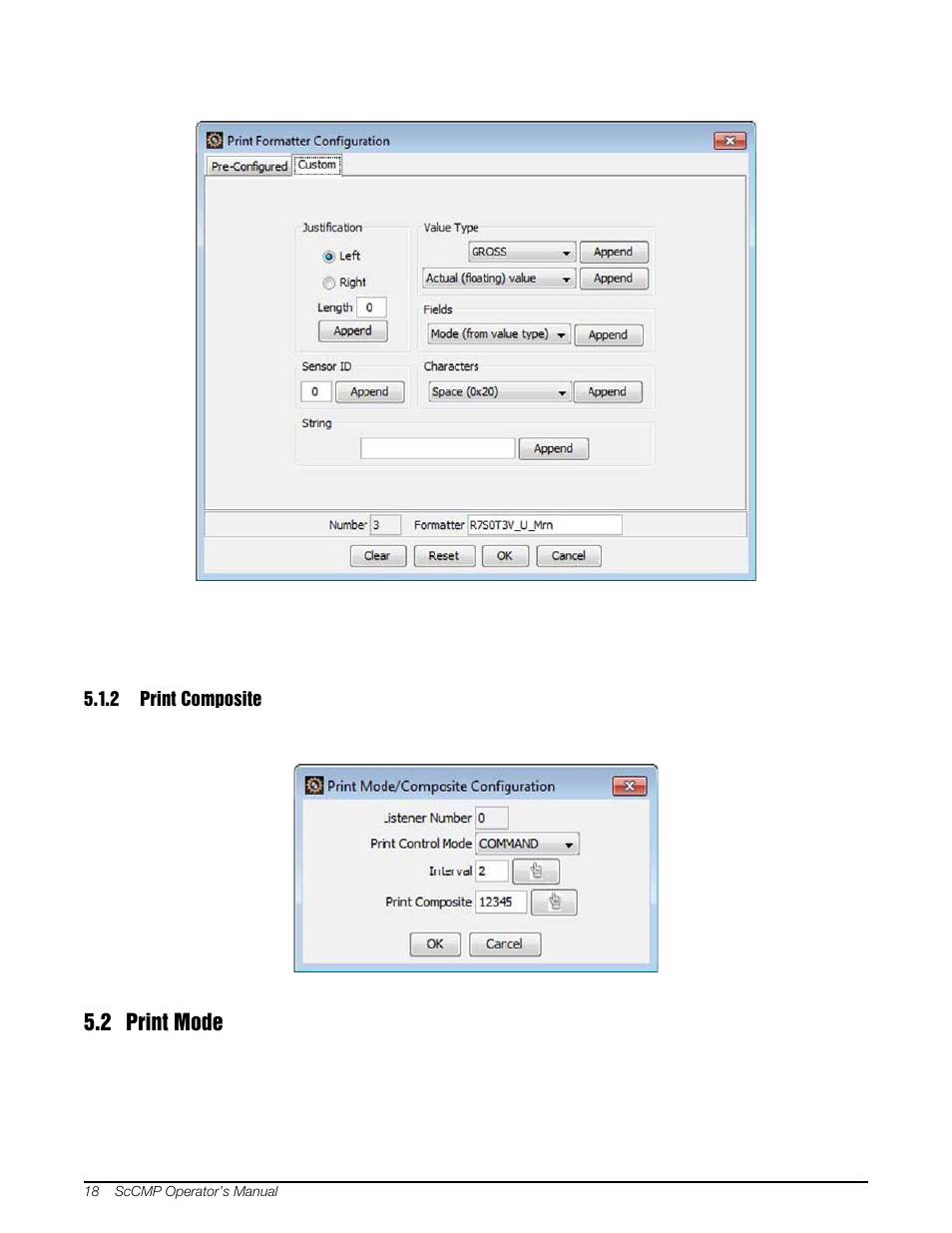 2 print composite, 2 print mode, Print composite | Rice Lake MSI-8000 RF Remote Display - ScaleCore Configuration Management Program (ScCMP) User Manual | Page 22 / 44