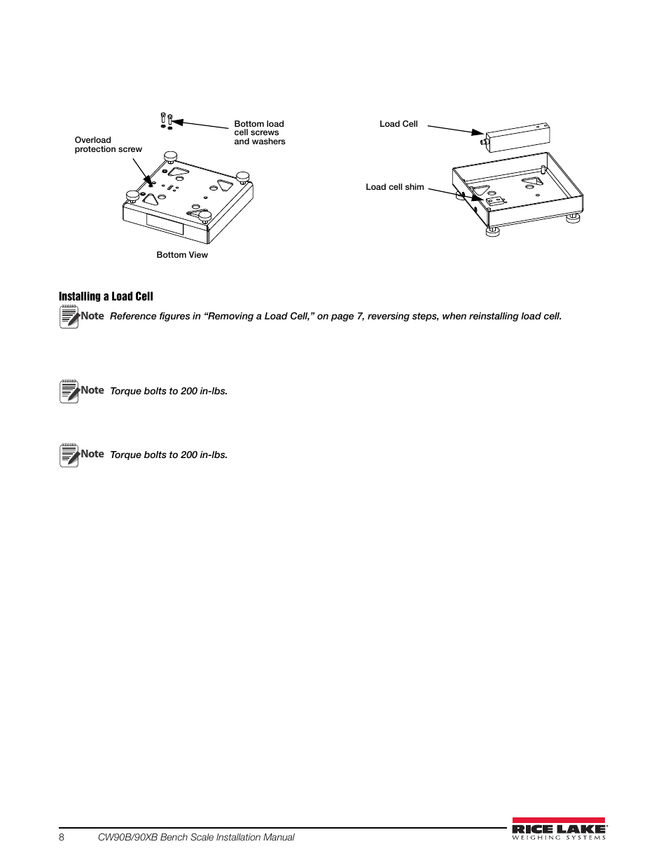 Rice Lake CW-90X Base User Manual | Page 12 / 16