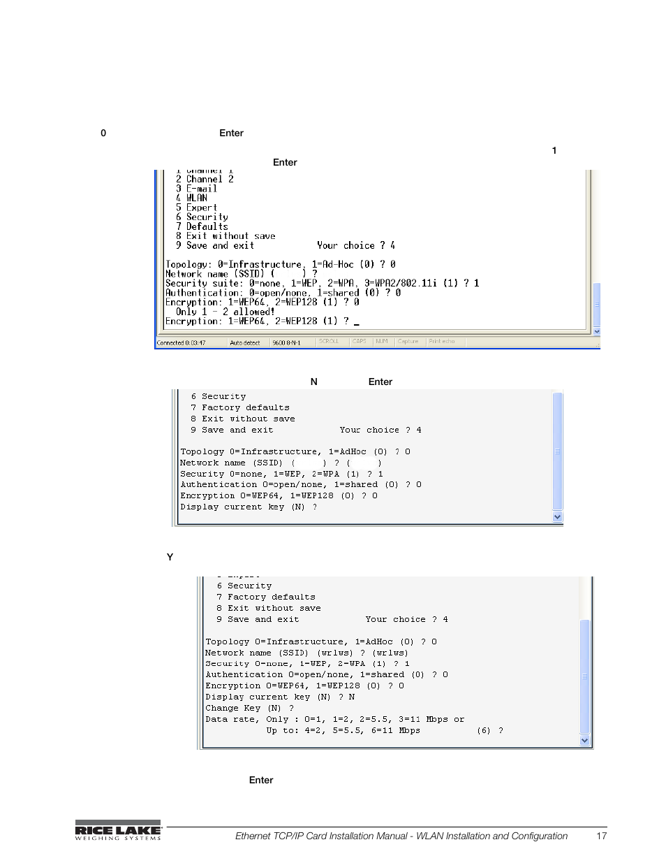 Rice Lake CW-90X Over/Under/Washdown Checkweigher - Ethernet User Manual | Page 21 / 38