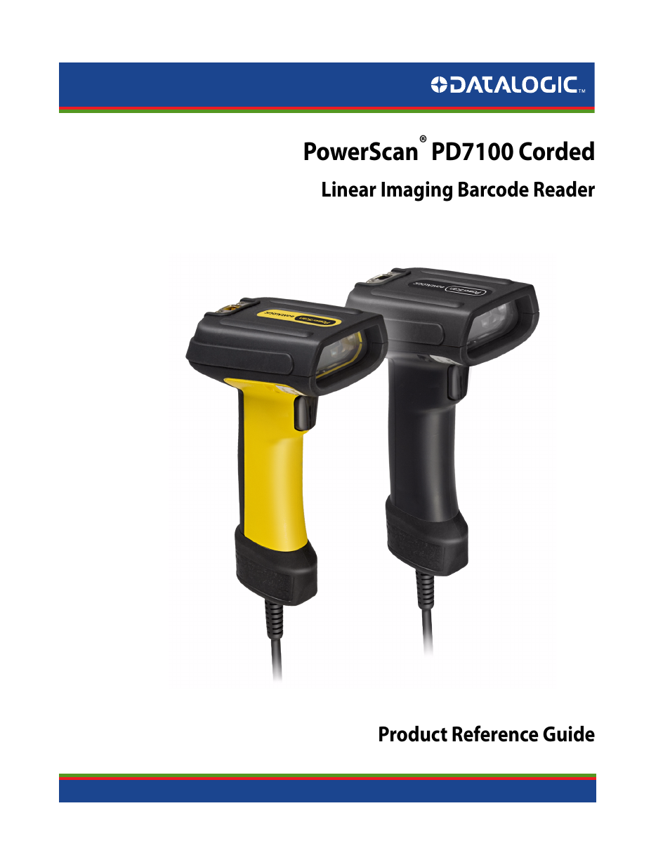 Rice Lake Datalogic PowerScan PD7100 Series Laser Scanner User Manual | 324 pages