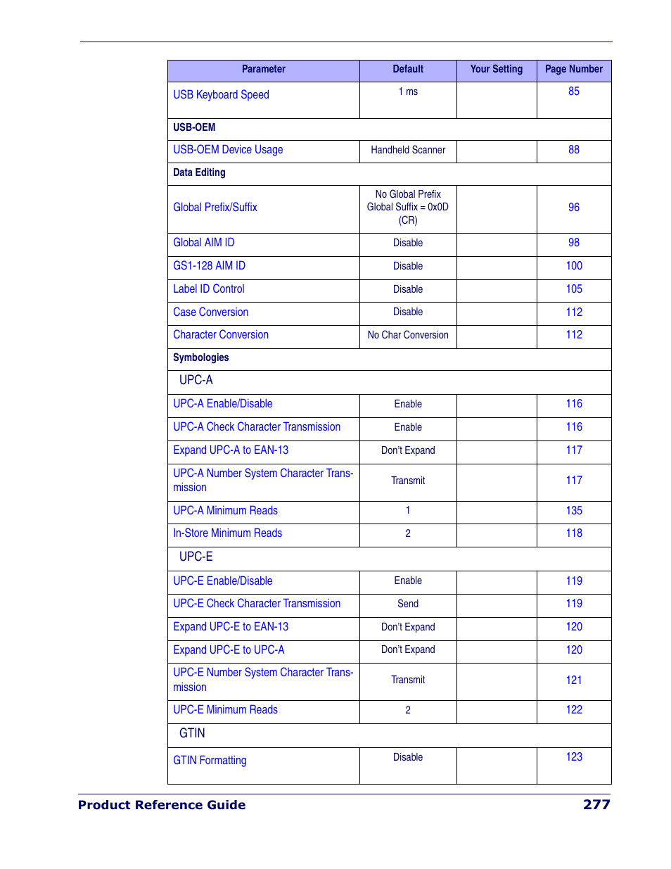 Rice Lake Datalogic PowerScan PD7100 Series Laser Scanner User Manual | Page 285 / 324