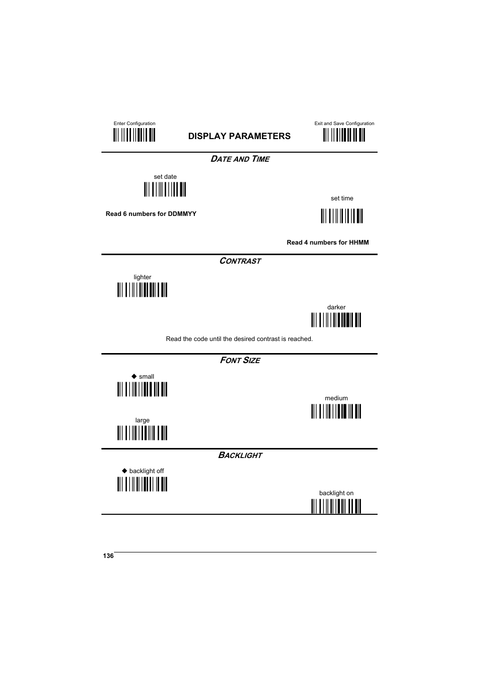 М$+;о, М$-?о, Мia%о | Мib'о, Ìic0yî, Мic1\о, Мid0[о, Мid1^о мid2aо, Мie0]о, Мie1`о | Rice Lake Datalogic PowerScan RF 8000 Series Laser Scanner User Manual | Page 144 / 212