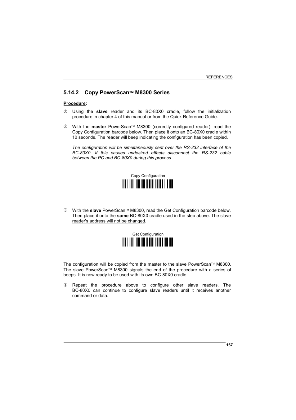 2 copy powerscan( m8300 series, Copy powerscan, M8300 series | Ì$+zz0$-*î, Ì$+zz2$-4î | Rice Lake Datalogic PowerScan RF 8000 Series Laser Scanner User Manual | Page 175 / 212