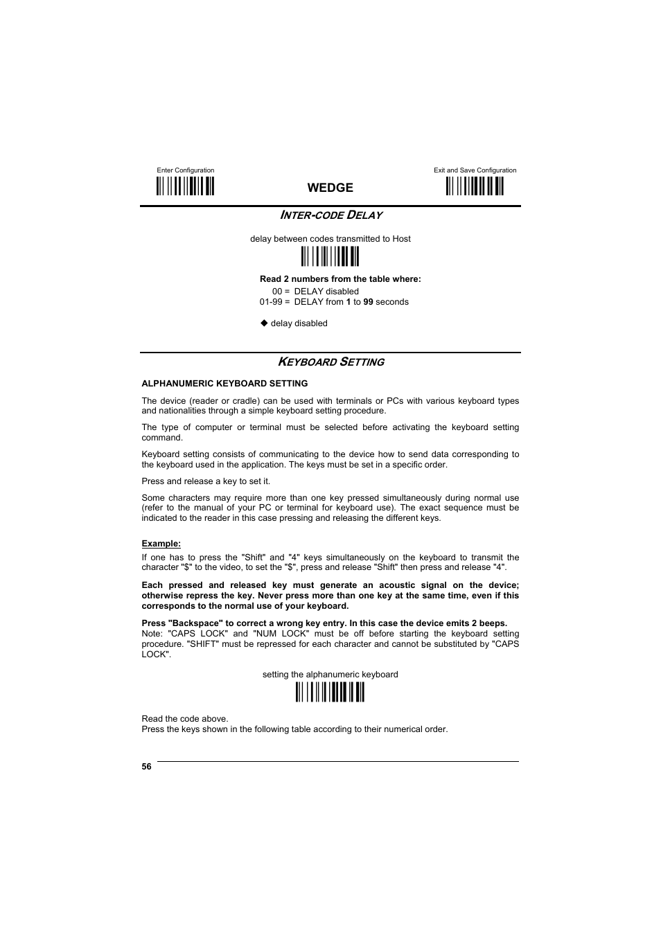 М$+;о, М$-?о, Мfg.о | Ìfb0tî, Wedge | Rice Lake Datalogic PowerScan RF 8000 Series Laser Scanner User Manual | Page 64 / 212