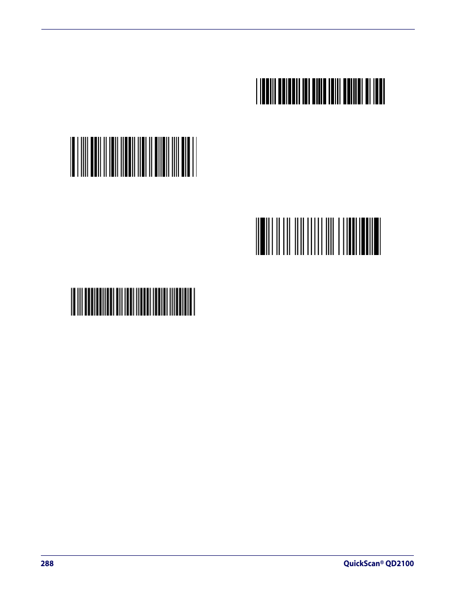 Codabar, Code 11 | Rice Lake Datalogic QuickScan QD2100 Linear Imager Hand-held Scanner User Manual | Page 296 / 320