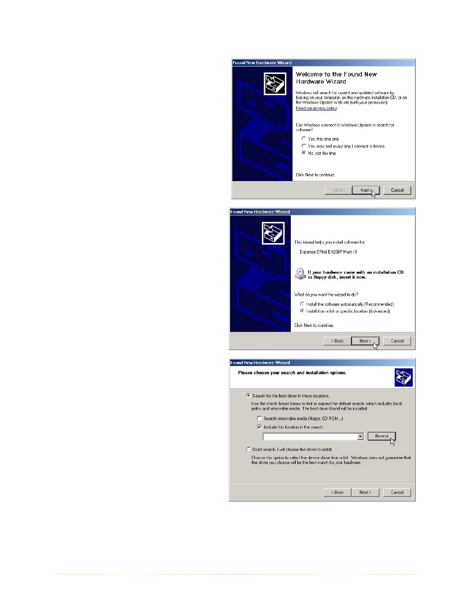 Chapter 2 - printer setup 7 | Rice Lake Datamax-ONeil I-4212e Mark II -  Manual User Manual | Page 13 / 96