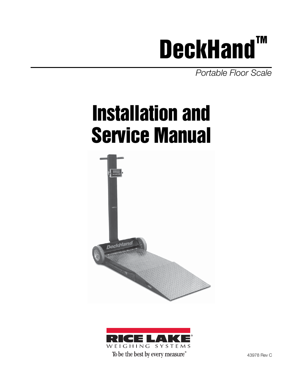 Rice Lake DeckHand/DeckHand Rough-n-Ready System User Manual | 22 pages