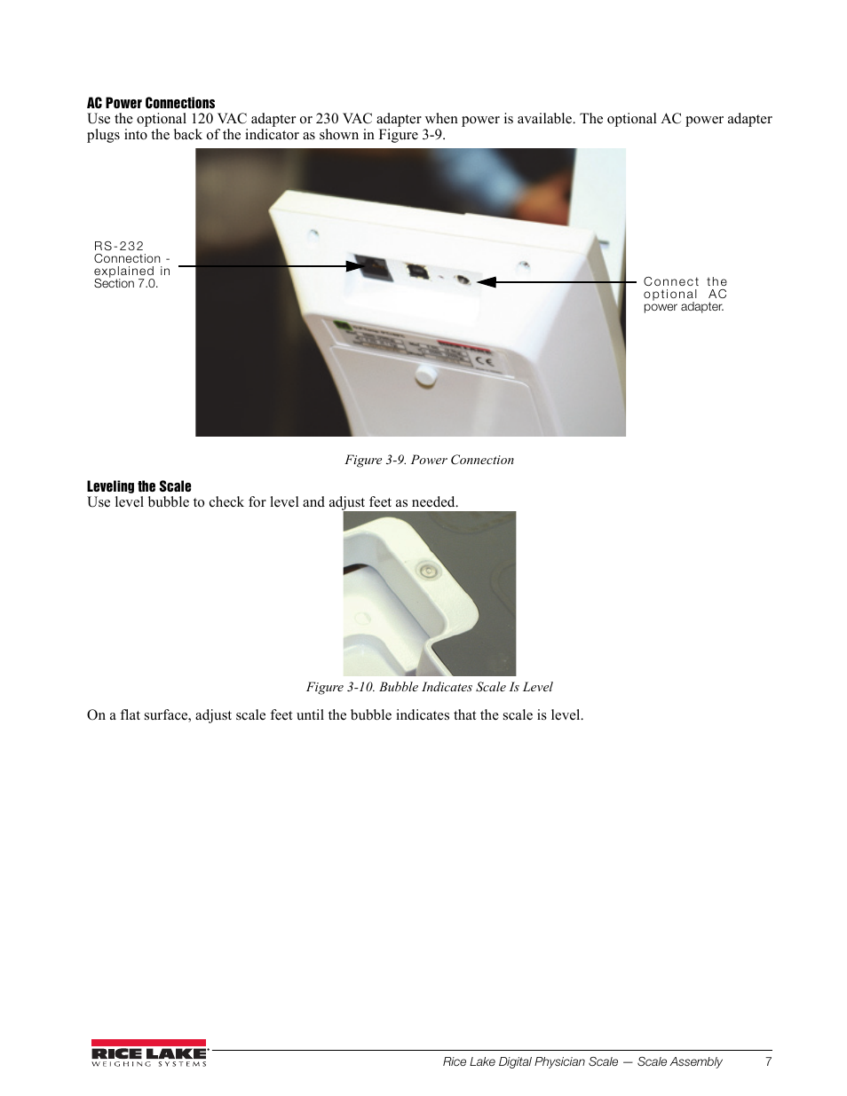 Rice Lake RL150-10-5 Digital Physician Scale Operation Instructions User Manual | Page 11 / 24