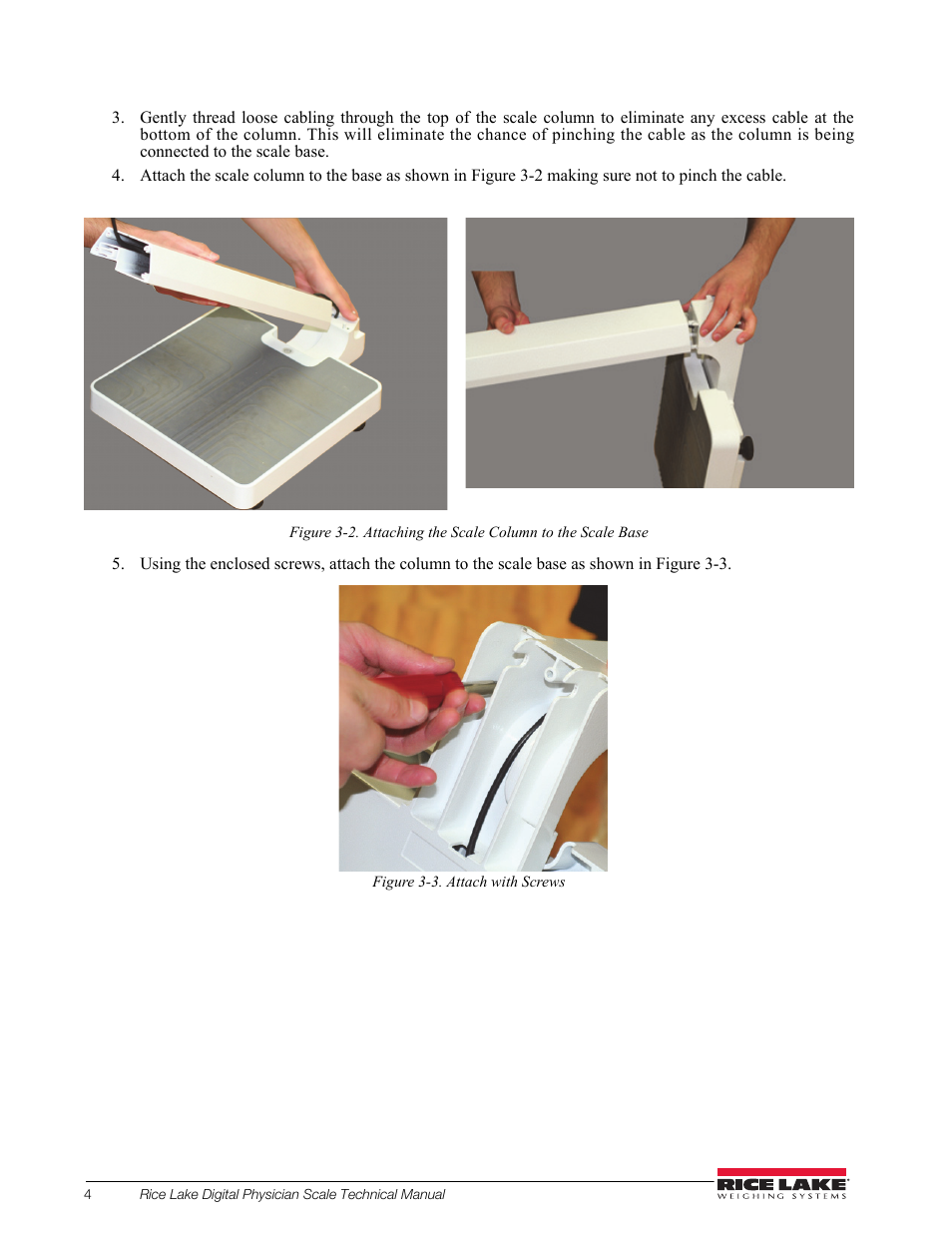 Rice Lake RL150-10-5 Digital Physician Scale Technical & Operating Instructions User Manual | Page 8 / 34