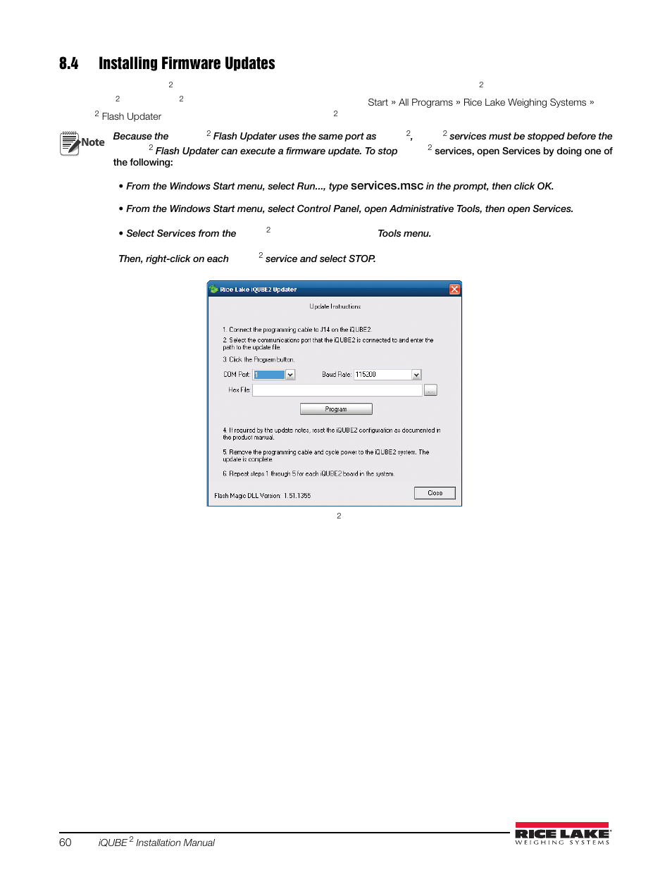 4 installing firmware updates | Rice Lake iQUBE2 Digital Diagnostic Junction Box User Manual | Page 64 / 72