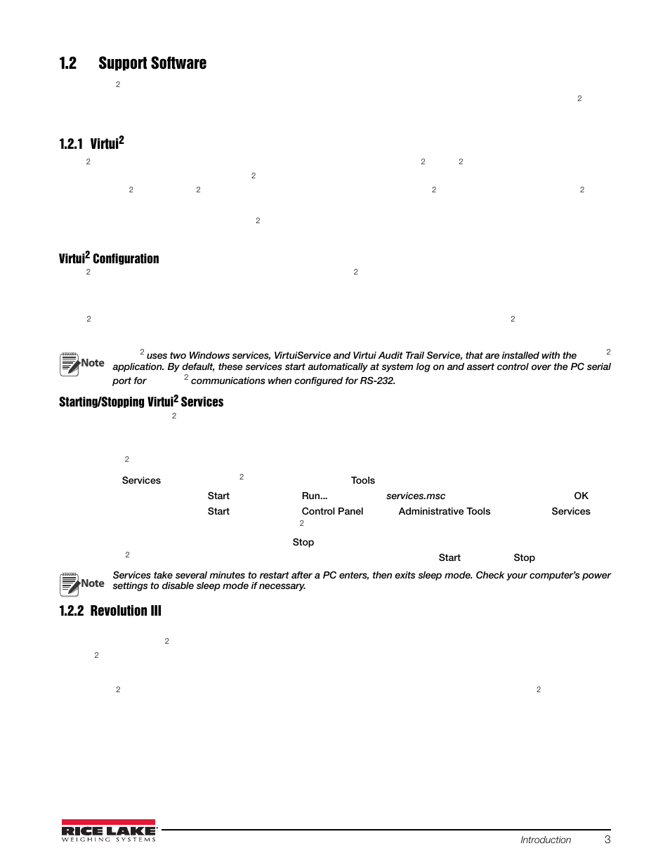 2 support software, 1 virtui2, 2 revolution iii | Virtui2, Revolution iii | Rice Lake iQUBE2 Digital Diagnostic Junction Box User Manual | Page 7 / 72