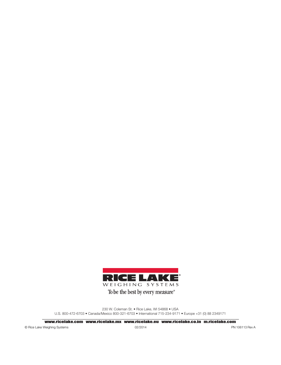 Rice Lake iQUBE2 Digital Diagnostic Junction Box User Manual | Page 72 / 72