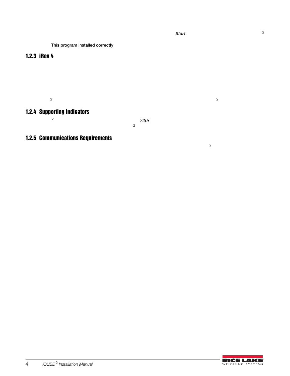 3 irev 4, 4 supporting indicators, 5 communications requirements | Irev 4, Supporting indicators, Communications requirements | Rice Lake iQUBE2 Digital Diagnostic Junction Box User Manual | Page 8 / 72