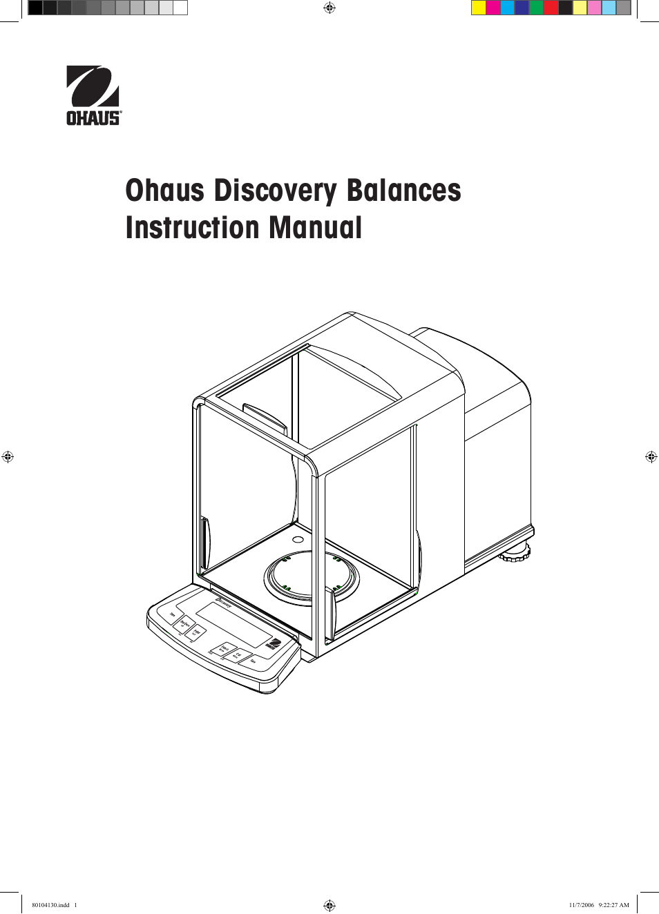 Rice Lake Discovery Series Semi-Micro and Analytical, Ohaus User Manual | 52 pages