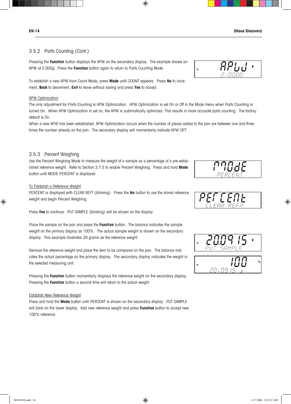 Rice Lake Discovery Series Semi-Micro and Analytical, Ohaus User Manual | Page 18 / 52