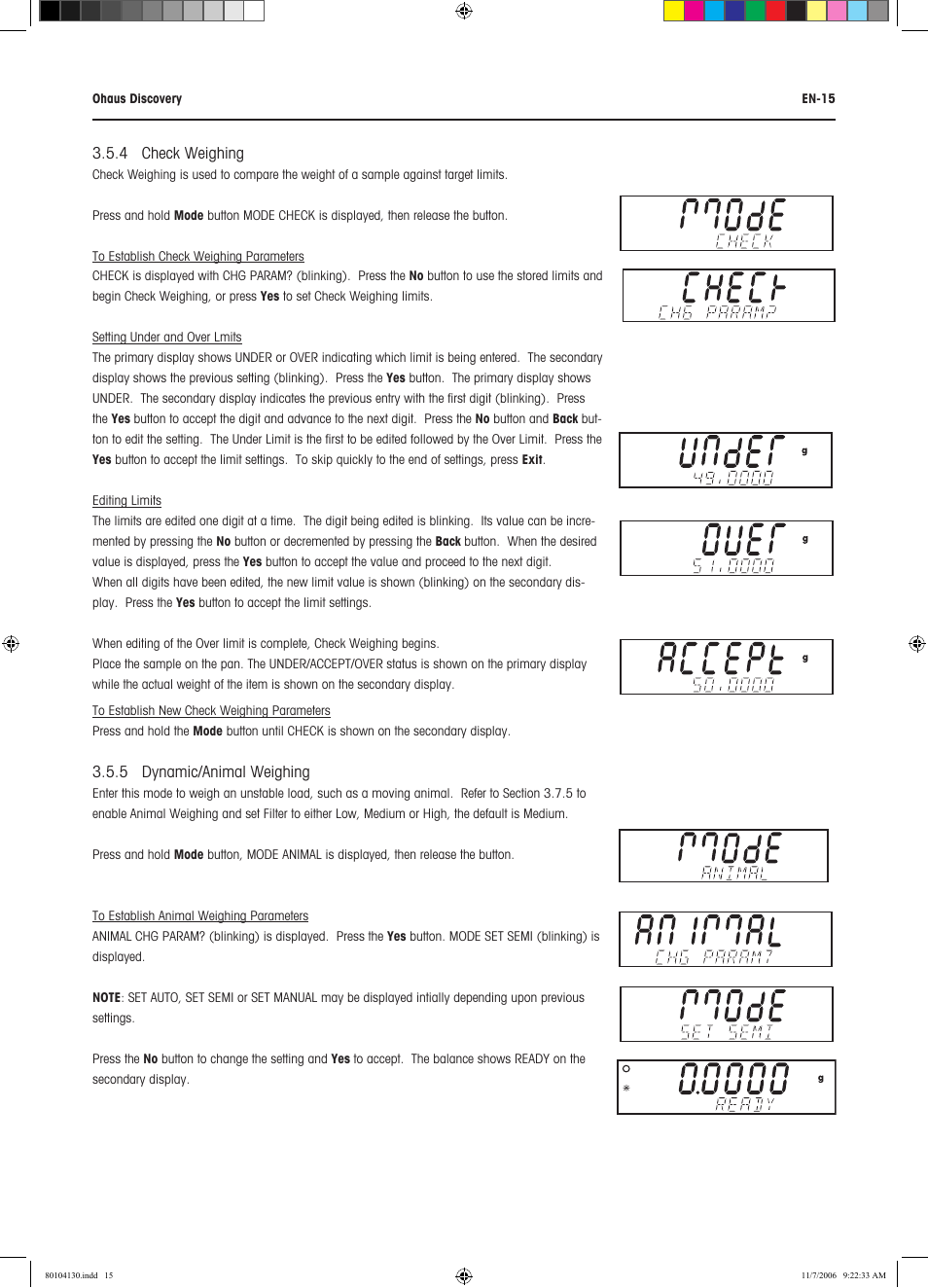 Rice Lake Discovery Series Semi-Micro and Analytical, Ohaus User Manual | Page 19 / 52