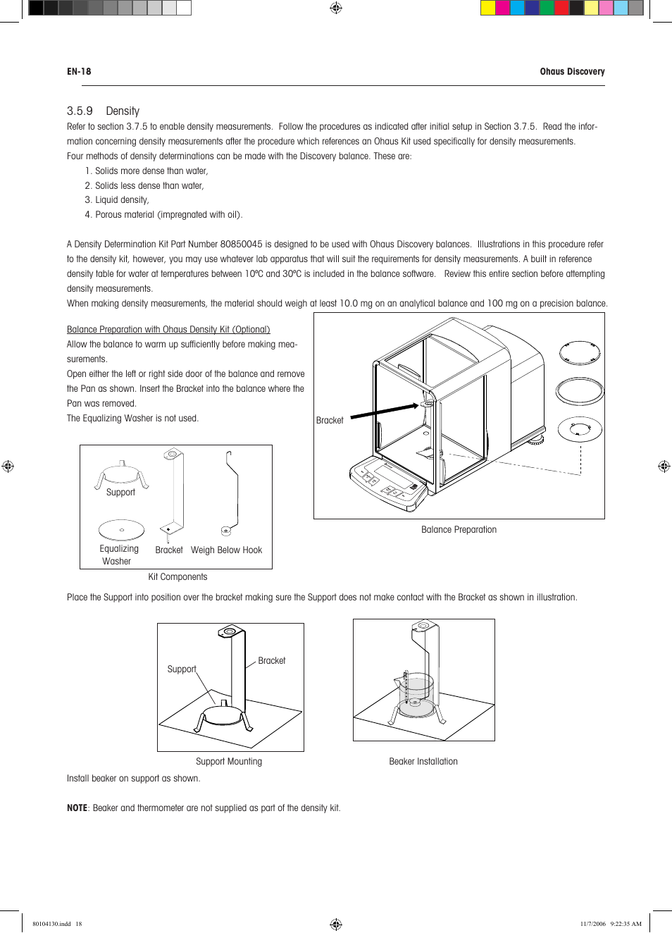 Rice Lake Discovery Series Semi-Micro and Analytical, Ohaus User Manual | Page 22 / 52