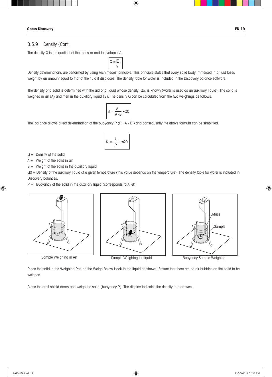 Rice Lake Discovery Series Semi-Micro and Analytical, Ohaus User Manual | Page 23 / 52