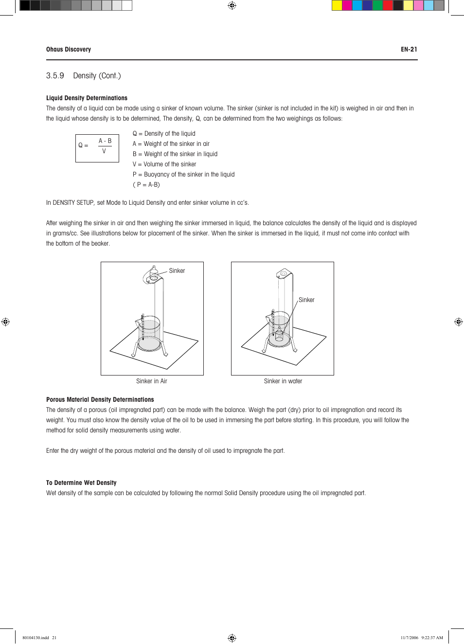 Rice Lake Discovery Series Semi-Micro and Analytical, Ohaus User Manual | Page 25 / 52