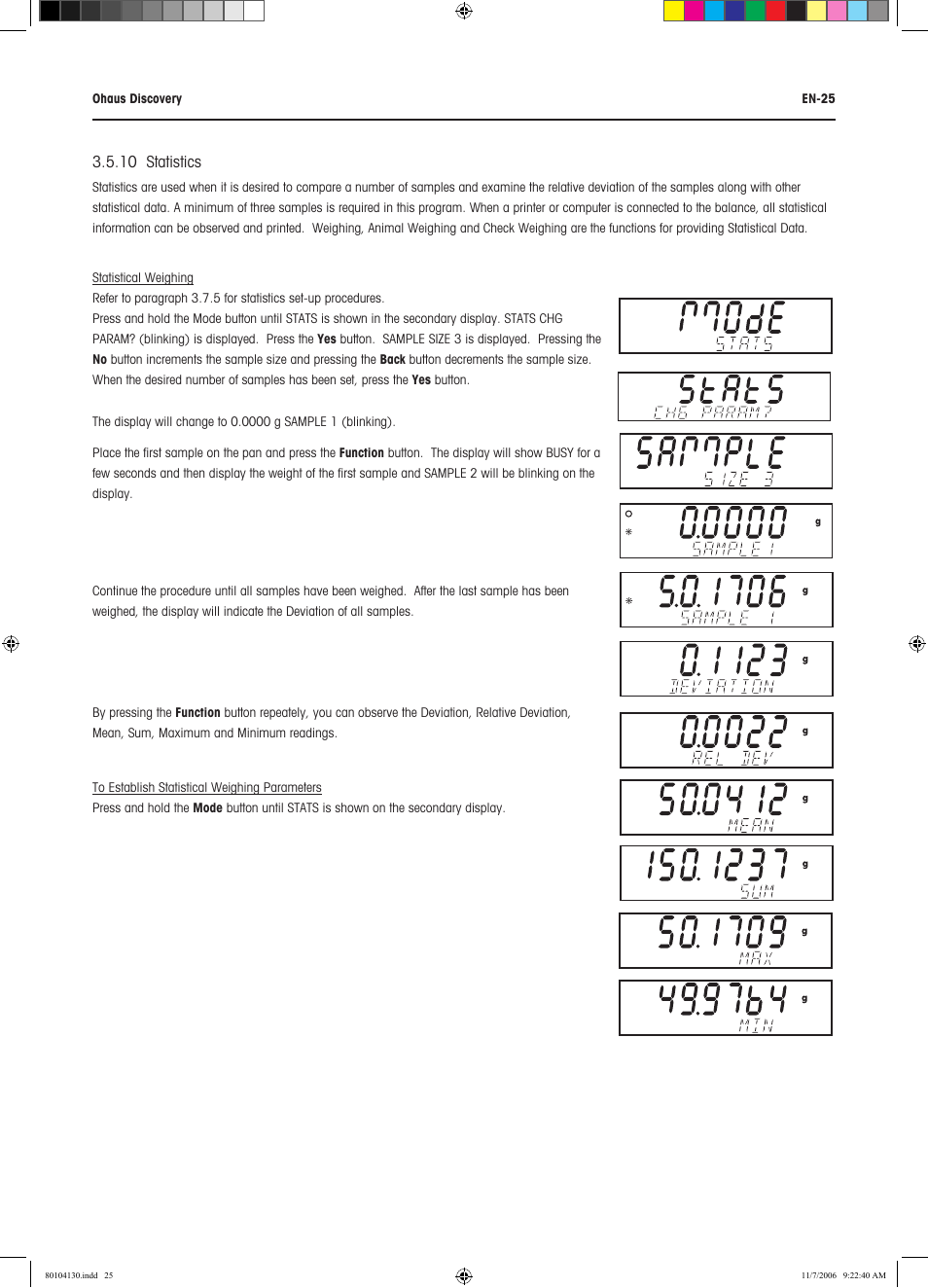 Rice Lake Discovery Series Semi-Micro and Analytical, Ohaus User Manual | Page 29 / 52
