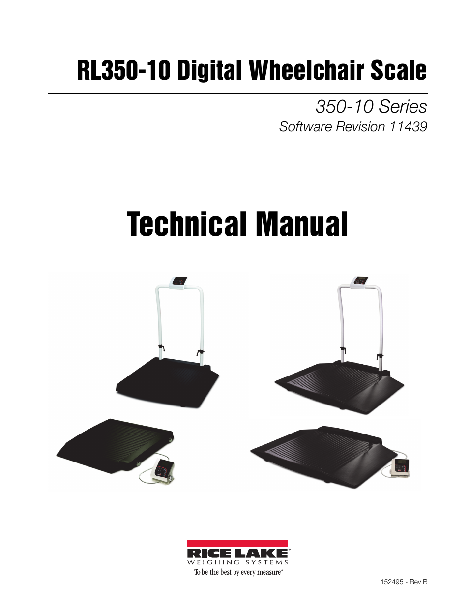 Rice Lake Dual Ramp Wheelchair Scale (350-10-3) - RL350-10 Technical & Operating Instructions User Manual | 34 pages