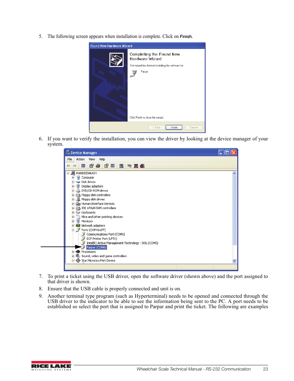 Rice Lake Dual Ramp Wheelchair Scale (350-10-3) - RL350-10 Technical & Operating Instructions User Manual | Page 27 / 34