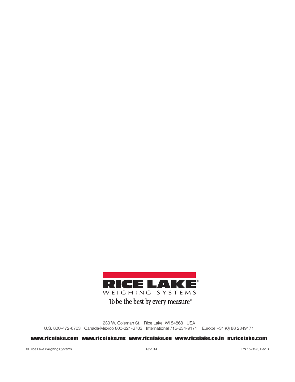 Rice Lake Dual Ramp Wheelchair Scale (350-10-3) - RL350-10 Technical & Operating Instructions User Manual | Page 34 / 34