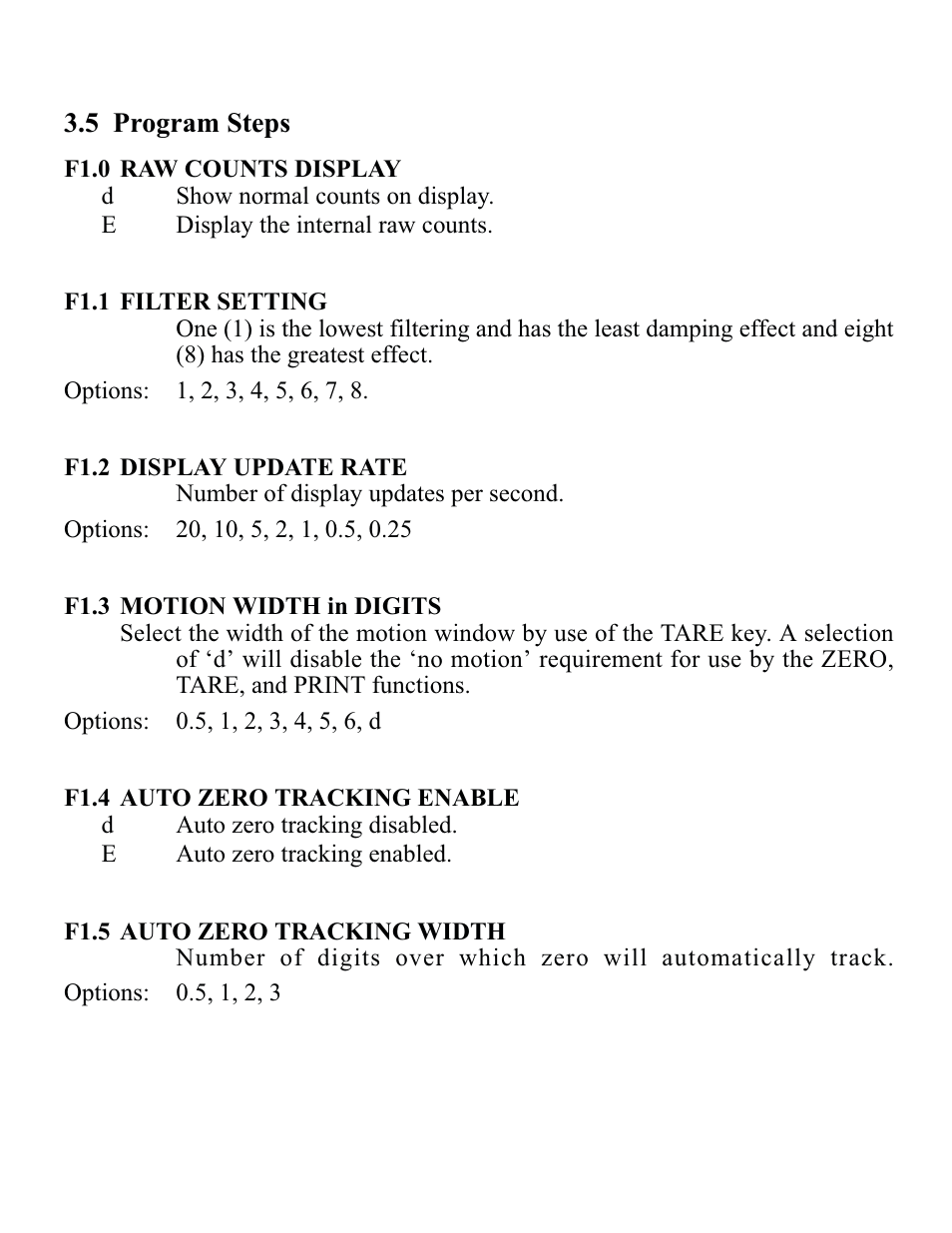 5 program steps | Rice Lake DWM-IV Digital Weighmeter Model 5 User Manual | Page 10 / 30
