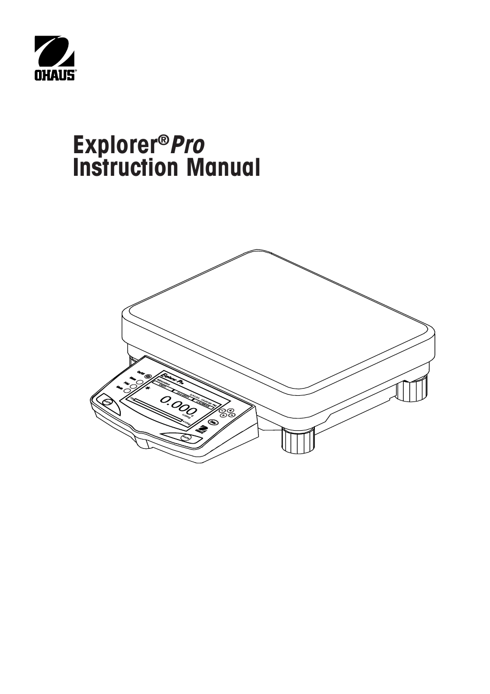 Rice Lake Ohaus Explorer Pro High Capacity Instuction Manual User Manual | 60 pages