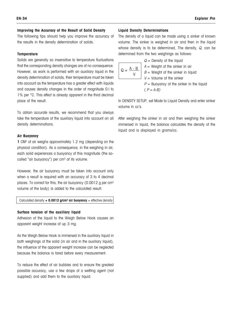 Rice Lake Ohaus Explorer Pro High Capacity Instuction Manual User Manual | Page 38 / 60