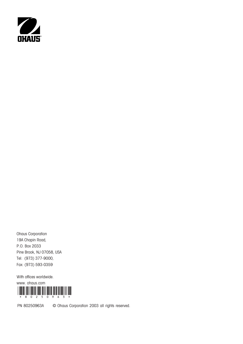 Rice Lake Ohaus Explorer Pro High Capacity Instuction Manual User Manual | Page 60 / 60