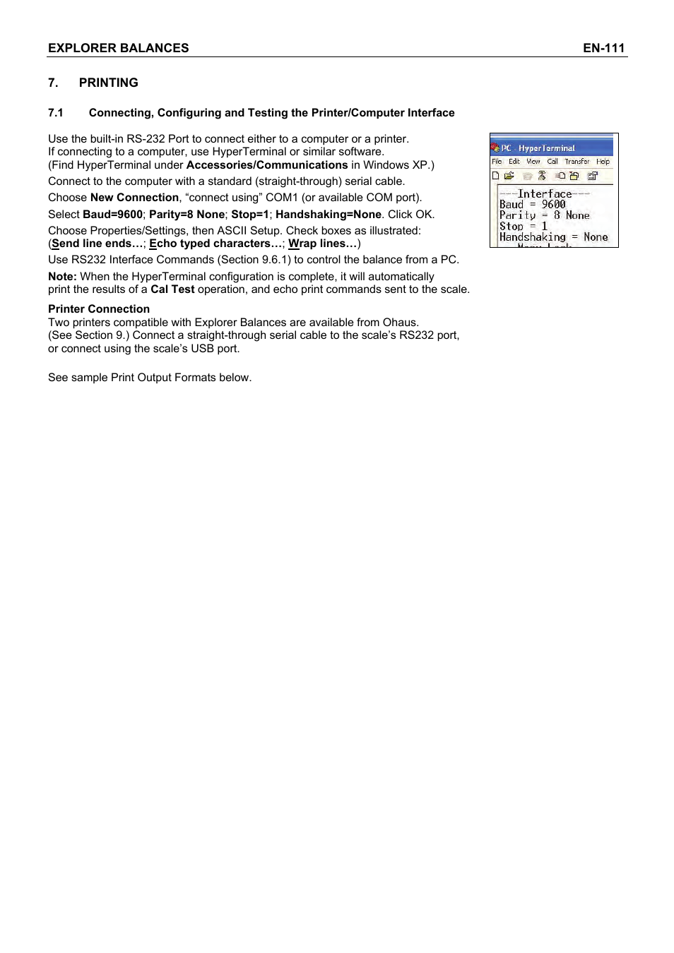 Rice Lake Explorer Series Toploader, Ohaus User Manual | Page 113 / 150