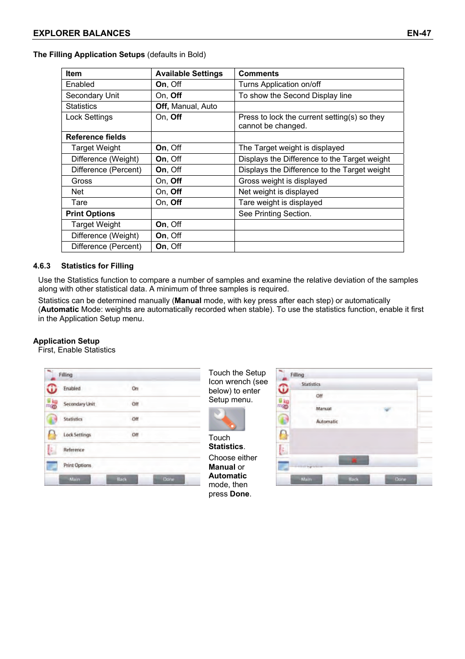 Rice Lake Explorer Series Toploader, Ohaus User Manual | Page 49 / 150