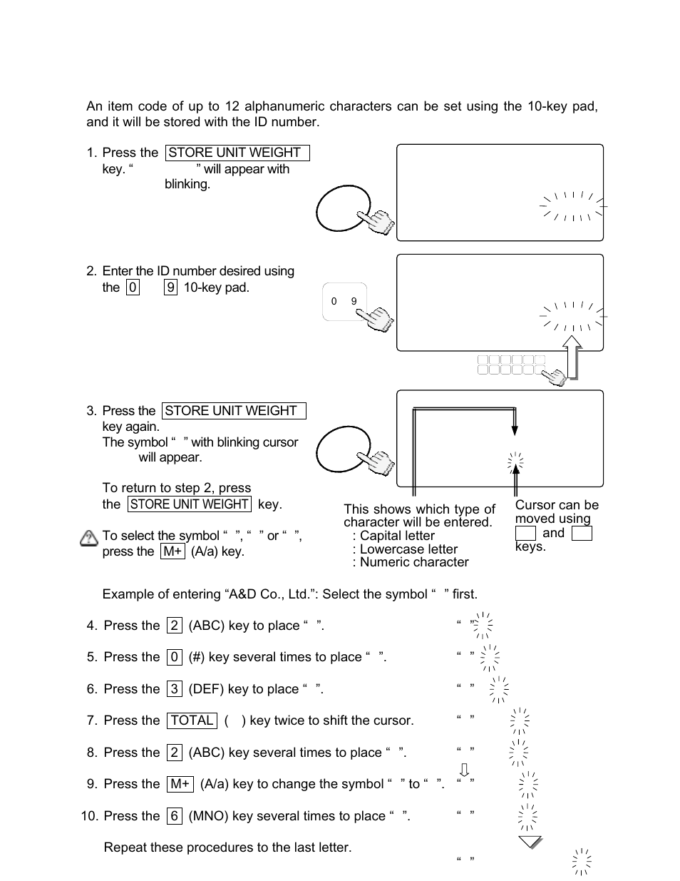 3. store item code by id number | Rice Lake FC-i/Si Series, A&D Weighing User Manual | Page 25 / 86