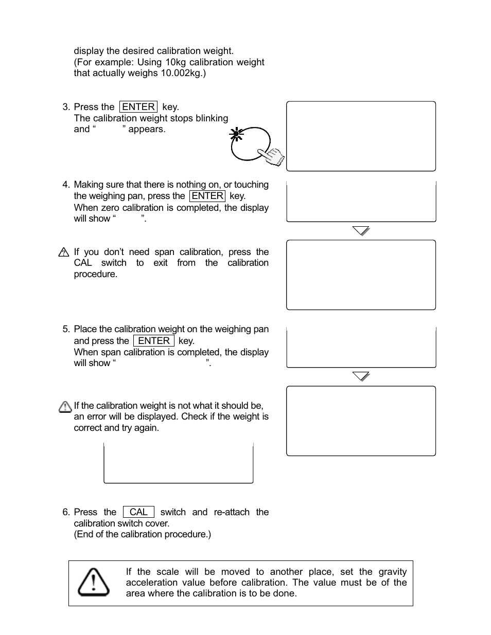 8 cal l 0 0, 8 cal l f 0, 88 cal 10 | Rice Lake FC-i/Si Series, A&D Weighing User Manual | Page 34 / 86