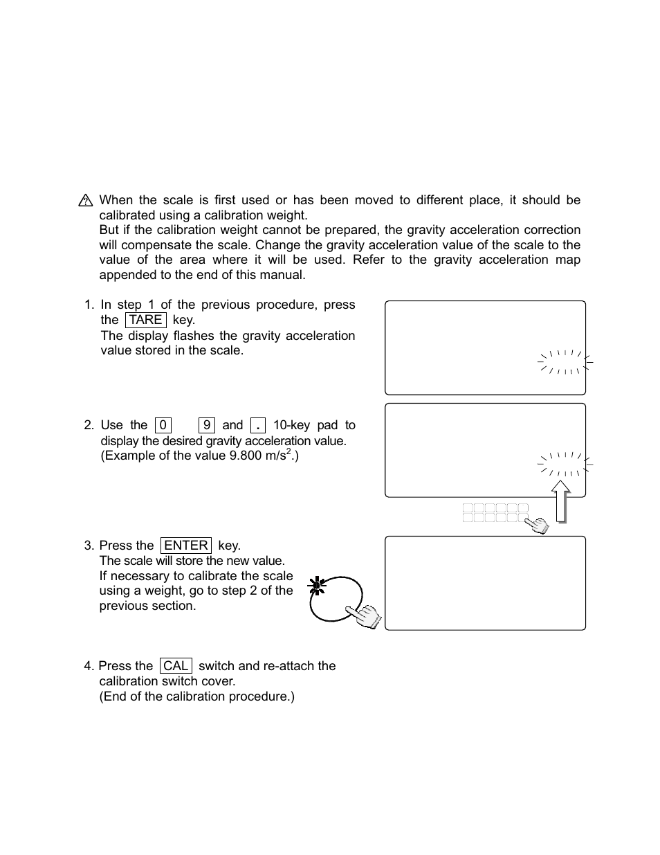 88 cal 10, 2. gravity compensation | Rice Lake FC-i/Si Series, A&D Weighing User Manual | Page 35 / 86