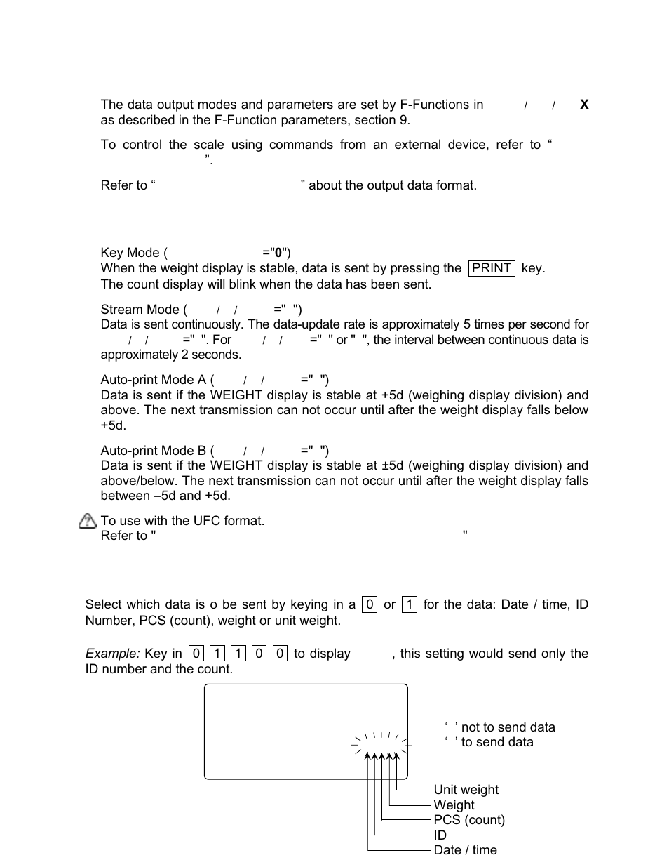 F-06-02, 2. data output mode | Rice Lake FC-i/Si Series, A&D Weighing User Manual | Page 49 / 86