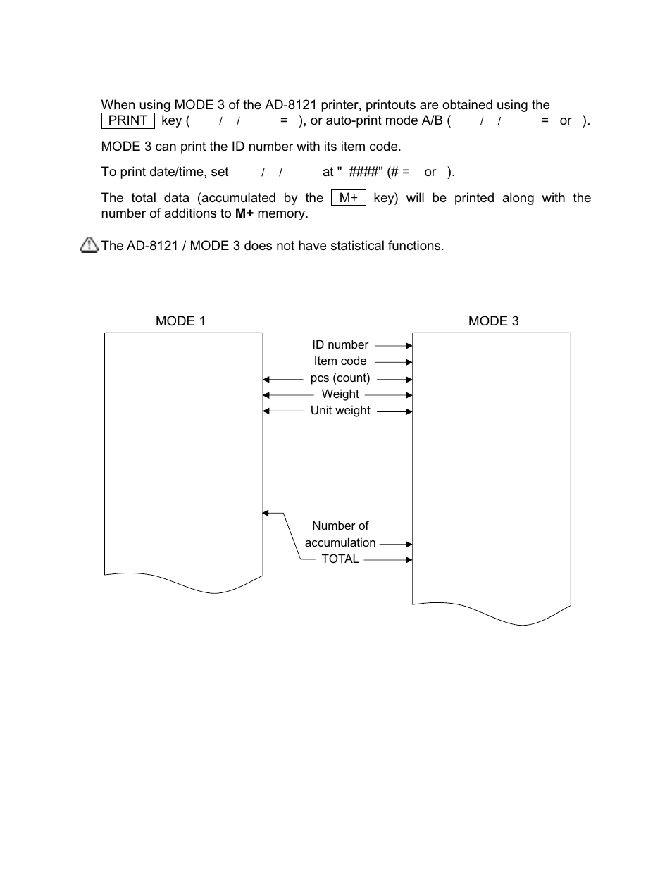 Ad-8121 printout sample | Rice Lake FC-i/Si Series, A&D Weighing User Manual | Page 51 / 86