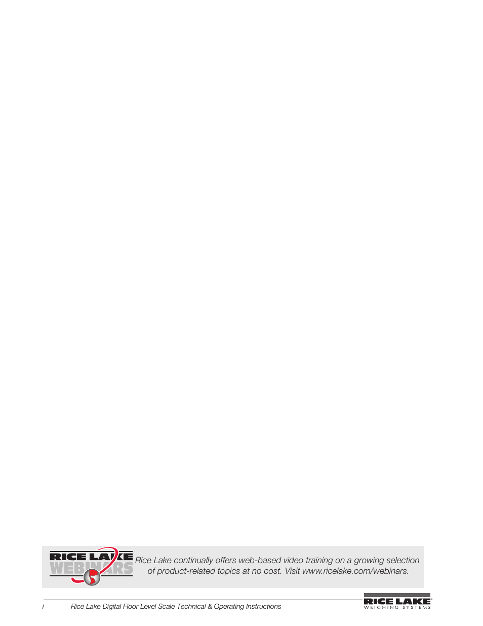 Rice Lake Floor Level Digital Physcian Scale (150-10-7) - RL150-10-7 Technical & Operation Instructions User Manual | Page 4 / 30